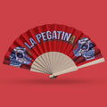 la pegatina Abanico de madera de calaveras