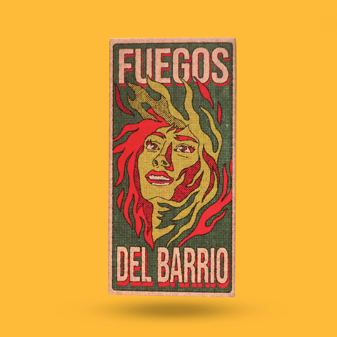 la pegatina caja de cerillas fuegos del barrio 2