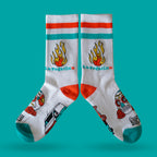 la pegatina american socks calcetines fuegos del barrio