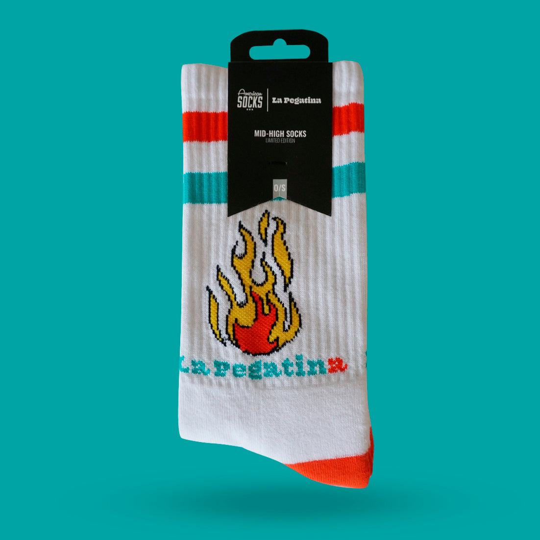 la pegatina american socks calcetines fuegos del barrio 2