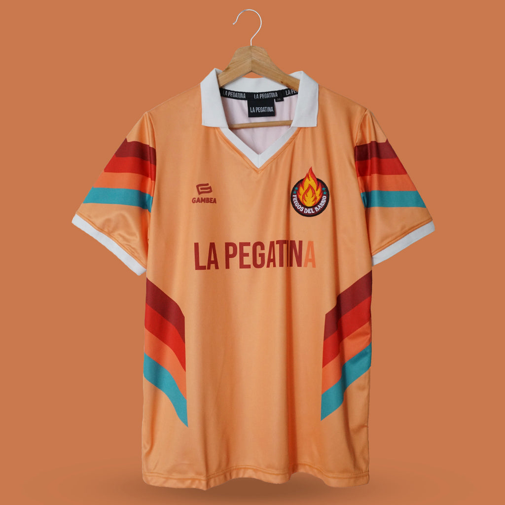 la pegatina camiseta futbol gambea amarilla