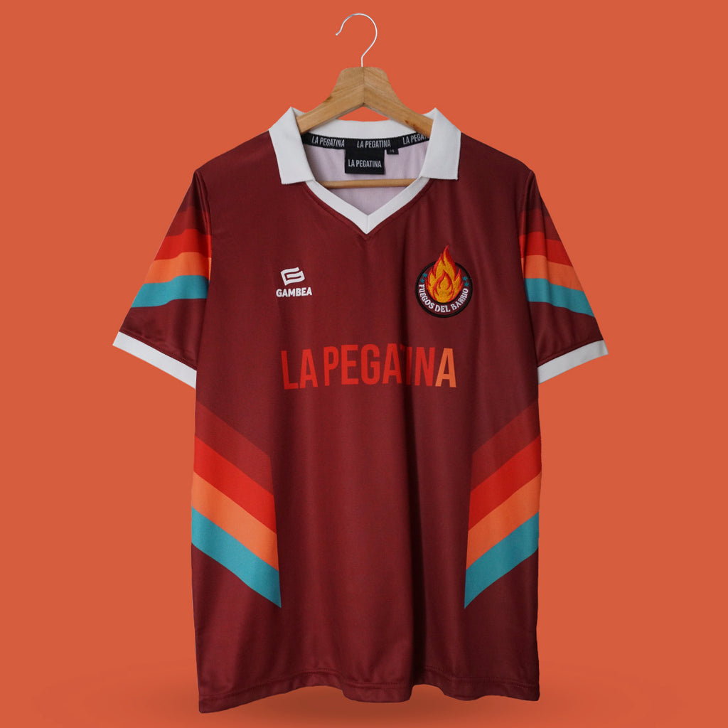 la pegatina camiseta futbol gambea granate