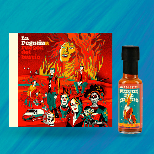 La pegatina pack fuegos del barrio cd salsa picante